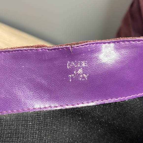 Romenni 80s Vibe Elegant Knee-High Kitten Heel Pointed Toe Boots Suede Snake 36 - Picture 11 of 15